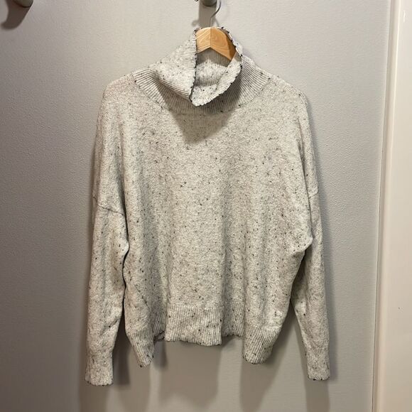 Treasure and Bond white turtleneck sweater with black spots all over it - Picture 2 of 10